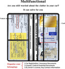 Leather Car Registration And Insurance Card Holder  Car Document Holder For Card