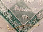 Irish Linen Wedding Bridesmaid Lace Hankie New In Box