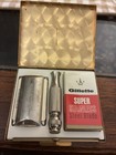 Lady Gillette Moon And Stars Safety Razor With Original Enamel Case Vintage