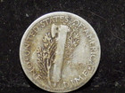 1927  Mercury  Silver Dime Coin   Free Shipping 