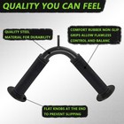 Tricep Press Down Bar  V Bar Cable Attachment  Steel With Non-slip Rubber Grip  