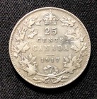1917 Canada Silver 25 Cents  Nice Definition  Enn Coins