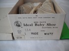 Mrs  Day s Ideal Baby Shoe  Boys  Style 114  Size 1 Wide  White  Vintage 1963