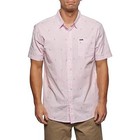 O neill Nwot Mens Tame Dobby Short Sleeve Button Up Stretch Shirt Pink Size L