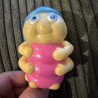Lot Of 5 Playskool Glo Friends Glow Worm Bug Finger Figure Toys Vintage Hasbro