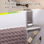 Cabinet Door Towel Bar  Kitchen Towel Holder  Silver  Single