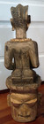 Vintage 25  Polychrome Yoruba Maternity Figure Carved Wood African Tribal Statue
