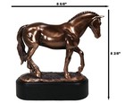 Hanoverian Mare Statue - Figurine 8 5  Length Bronze Electroplated Steed Horse