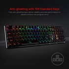 K556 Rgb Led Backlit Wired Mechanical Gaming Keyboard  104 Keys Hot-swap Mech   