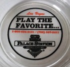 Vintage Las Vegas Palace Station Hotel Casino Glass Ashtray Scalloped Edge  i