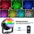 Party Disco Led Rgb Crystal Magic Ball Lights Dj Ball Sound Activated Lamp Decor