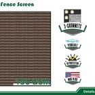 4  5  6  8  Brown Tall Fence Privacy Screen Shade Cover Windscreen Mesh Garden