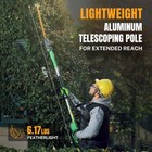 Workprox 20v Cordless Pole  Electric Hedge Trimmer 9 2-feet Reach For Shrubs Usa