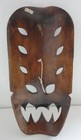 Vintage 80 s Filipino Bakunawa Dragon Hand Carved Wood Tiki Tribal Mask