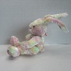 Russ Rainbow Rabbit Bunny Plush Pastel Tie Dye Pink Green Yellow Pellets