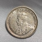 1917 C Newfoundland 10 Cents About Uncirculated Low Mintage 250 805 Key Date  a