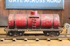 Original Vtg Antique Buddy L Steel Toy Train Oil Tank Car Outdoor Railroad 1920s