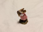 Wee Forest Folk M-277b Yummy  Pink Dress  Chocolate Ice Cream  Mouse - No Box