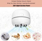 Usb Rechargeable Mini Desktop Vacuum Cleaner For Keyboard Desk Dust Crumbs