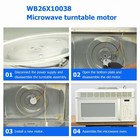 Wb26x10038 Exact Replacement For Ge Microwave Turntable Motor