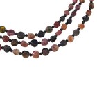 Jay King Sterling Silver Multicolor Tourmaline   Black Spinel 3-strand