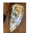 Shield Medieval Heater Shield Steel Warrior Knight Steel Battle Armor Templar