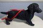 Dachshund   Black Glitter Ornament Figurine Collectible Gift