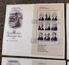 1986 Ameripex Presidents Souvenir Pages Sheets I-iv First Day Of Issue