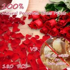 1 75oz Dried Real Red Rose Petals  Freeze Preserved  Wedding  Romantic Night