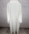 Cm Almy White Clergy Roll Collar Contemporary Alb Gown Robe Usa Made Size Ek
