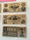 6 Antiqued Reproduction Civil War Period Union States Currency