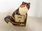 Warren Kimble 2 5 x2 5  Curious Calico Cat Photo Frame  claire  5 5    H X 4 75   w