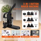 Button Maker Machine Pin Badge Maker 1  1 25  2 28  3-in-1 With 300button Parts