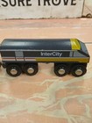 Vintage Brio Intercity Black Wooden Train  33419 Engine 2 Cars