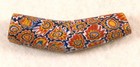 Old Venetian Glass Chevron Millefiori Elbow African Trade Bead 48 Mm Long E