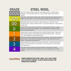 Steel Wool  3   X 11ft  Grade  0000 -  4 - Fine Wool For Wood 0 - 