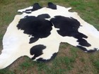 Big   New   Black   White Cowhide Rug Natural Cowhides Cow Hide Skin 6x6 Feet Bs