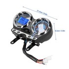 Motorcycle Tachometer 12v Motorcycle Lcd Gauge Speedometer Tachometer Gear Mi   