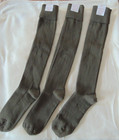 Italian Virgin Wool Blend Knee Trekker Socks 3 Pack  Size 12-14  Nos  Free Ship