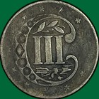 1856 Three Cent Silver Trime Extremely Fine Xf Coin  41657