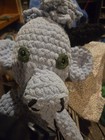 Large Handmade Crochet Cow Plushie Amigurumi Cow Snuggler Soft Chunky Knit Toy