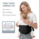Holaraon Toddler Carrier Sling Carry For 8-40lbs  Adjustable One Size  Black
