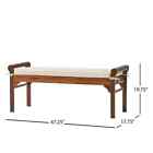 End Of Bed Bench Solid Wood Entrance Entryway Foyer Modern Farmhouse Mud Rm 47 l