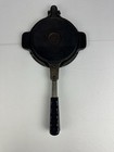 Vintage Jotul Cast Iron Crepe Pizzelle Krumkake Press With Base 2 Piece