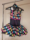 Adult Harlequin Curtain Call Costume  Good Condition  1 Medium Adult  1 Xxlarge