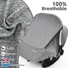 Baby Car Seat Cover  Large Mesh Window  Breathable Fabric  Infant Windproof C