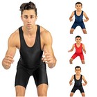 4 Time All American Wrestling Singlet  Small - Black