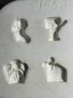 Vintage Nowell s Ceramic Slip Casting Mold Christmas Miniatures Nm 1658 