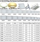 Led Flood Light 10w 20w 30w 50w 100w 150w 200w 300w 500w Spotlight Outdoor Lamp