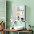 Wooden Medicine Cabinet White Wall Mounted Bathroom Cabinet With Mirror Door